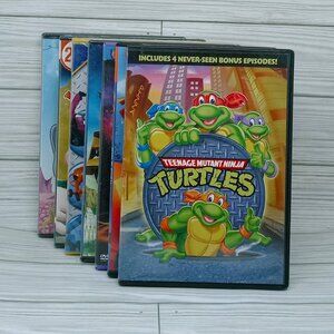 Kids Children DVD's Assorted Lot of 7 -Bob the Builder, Horton, Ninja Turtles